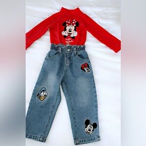 Disney Zara Jeans and Top